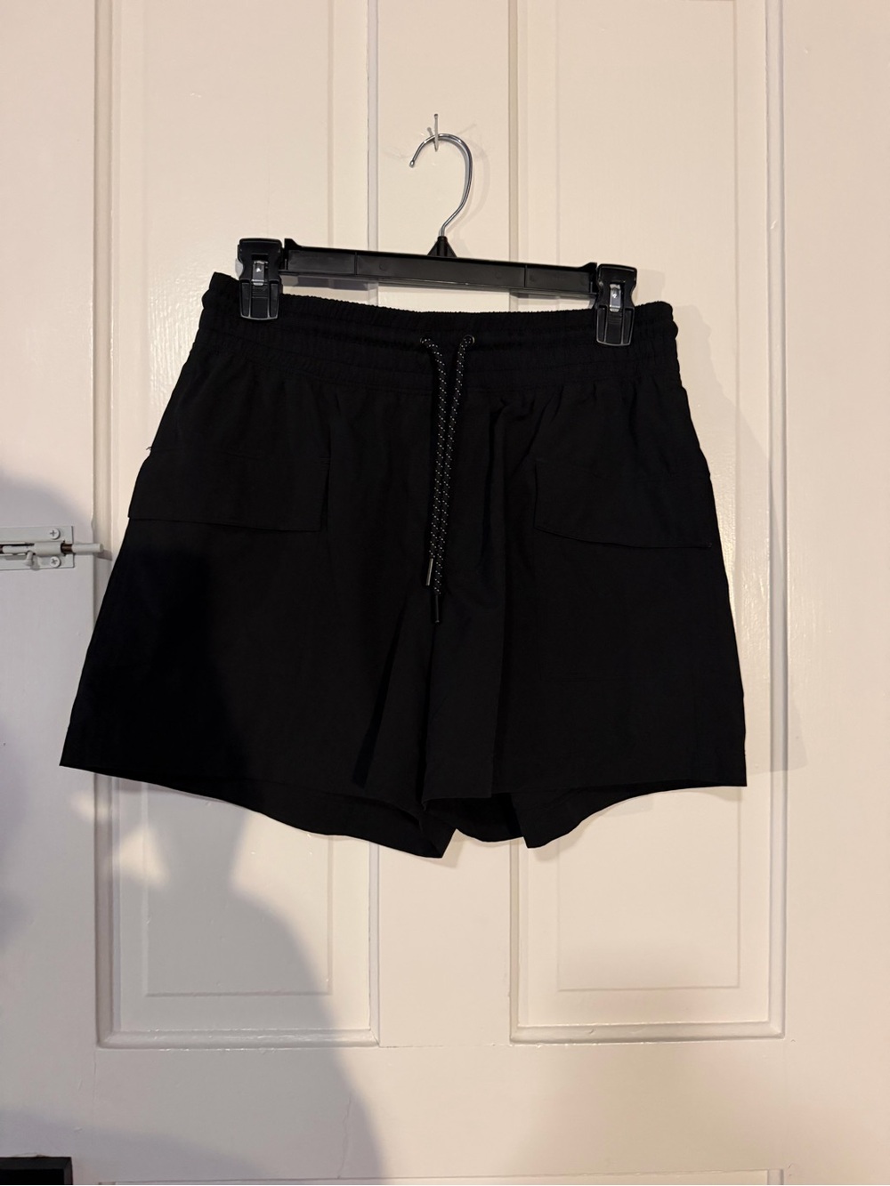 Black Women's Pull-On Shorts with Drawstring